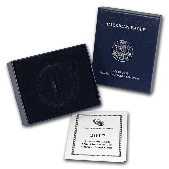 OGP - 2012 Silver American Eagle Burnished (Empty Box & COA) OGP - 2012 Silver American Eagle Burnished (Empty Box & COA)